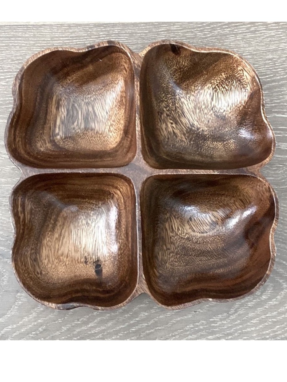 Monkey Pod Vintage Philippines Wooden Serving Tray Platter